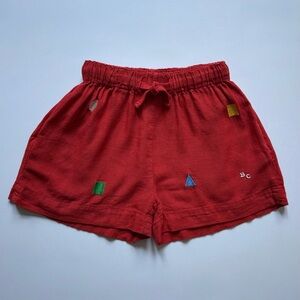 Bobo Choses Kids Unisex Geometric Shapes Woven Bermuda Shorts - Size 2-3Y